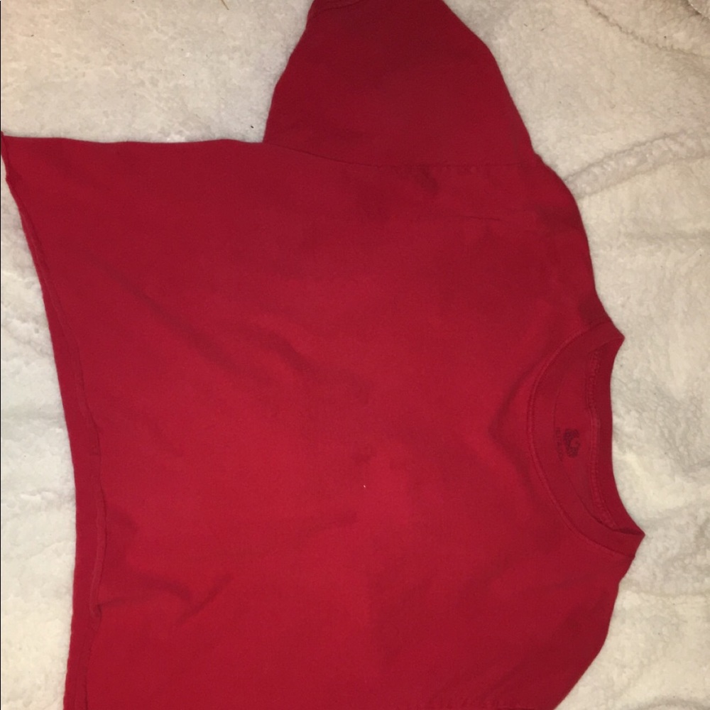 red crop top